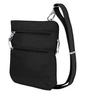 TRAVELON Anti-Theft Classic Slim Double Zip Crossbody Bag travel bag